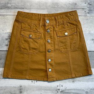 AMERICAN EAGLE Button Front Skirt Size 2